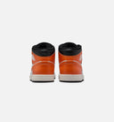 Air Jordan 1 Mid Mens Lifestyle Shoe - Starfish/White/Sail/Black