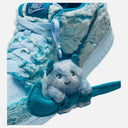 Dunk Low Abominable Snowman Grade School Lifestyle Shoe - Green Abyss/White/Celestine Blue