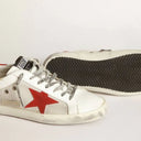 Golden Goose LTD Super-Star White Red Star